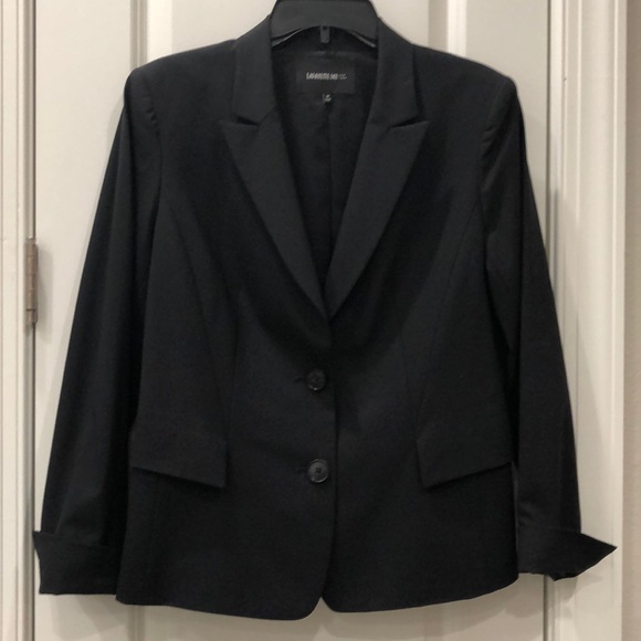 Lafayette 148 NY Black Virgin Wool Blazer Sz 10 - Picture 7 of 7